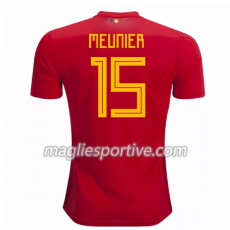 Completo Calcio Belgio Meunier 15 Divisa Prima Mondiali 2018
